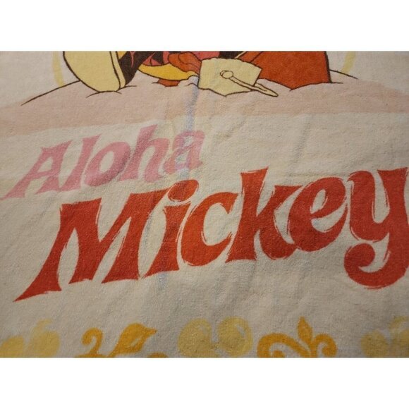 Disney Direct Mickey Mouse “Aloha Mickey" Beach Swim Towel 30”X 56” Terry Cloth - Picture 2 of 3